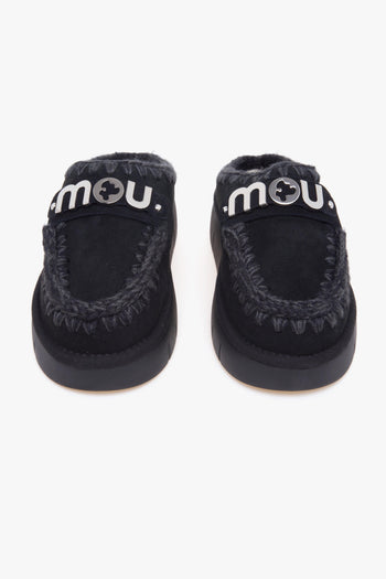 Bounce Clog in camoscio con maxi logo - 5