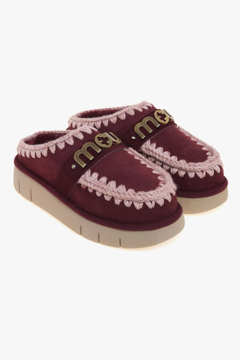 Bounce Clog in camoscio con maxi logo - 2