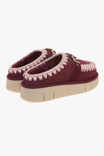 Bounce Clog in camoscio con maxi logo - 3