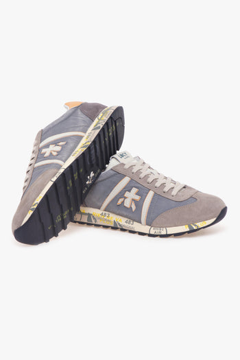 Sneaker Lucy in camoscio e tessuto - 4