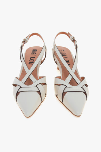 Slingback in pelle con tacco 55 mm - 5