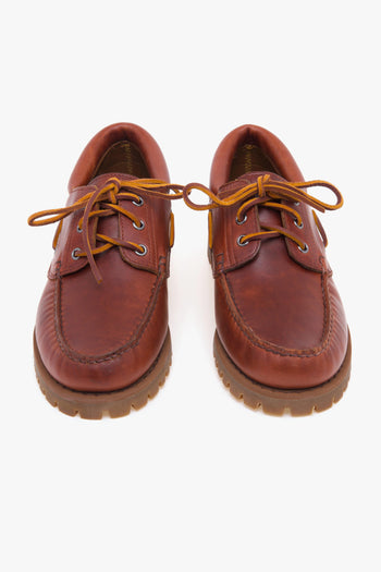 Scarpa allacciata Acadia in pelle oliata con suola in gomma carrarmato - 5