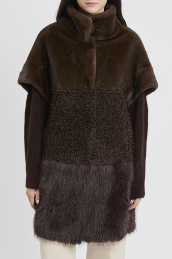 Ecopelliccia con manica corta - 3