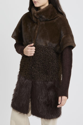 Ecopelliccia con manica corta - 4