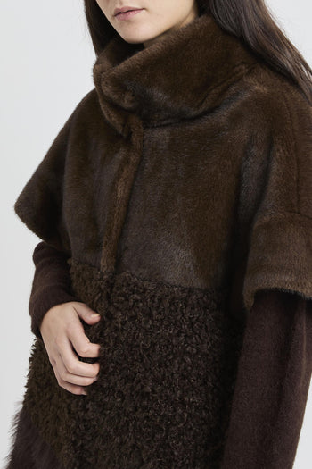 Ecopelliccia con manica corta - 5