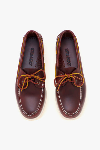 Mocassino da barca docksides Portland in pelle waxed - 5