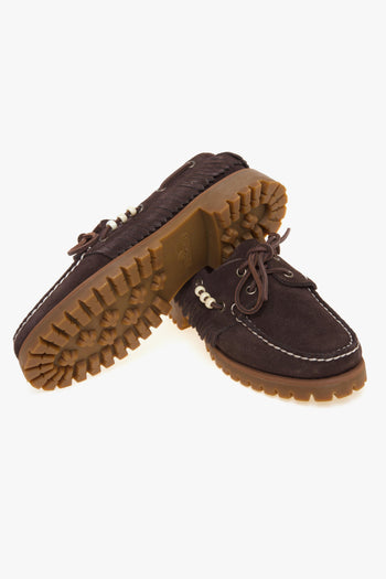 Scarpa Ranger in camoscio con frange - 4