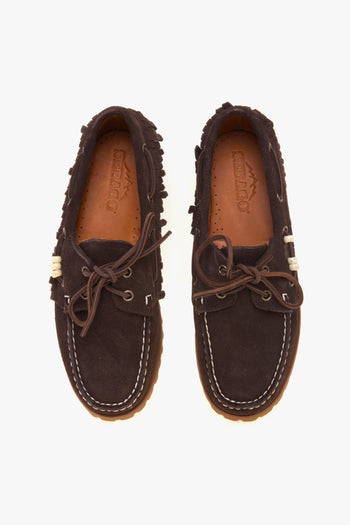 Scarpa Ranger in camoscio con frange - 5