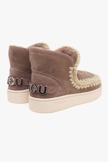 Stivaletto New Eskimo Sneaker in camoscio con logo in metallo - 3