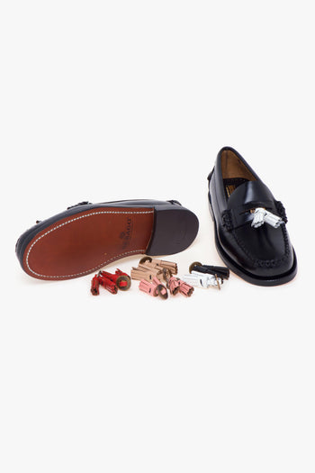 Mocassino Classic Dan Multi Tassel in pelle spazzolata - 4
