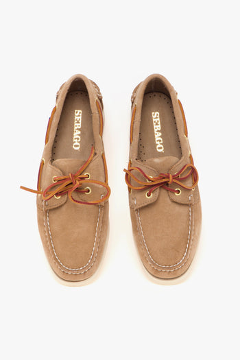 Mocassino da barca Portland artisan in camoscio - 5