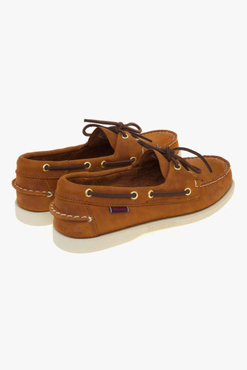 Mocassino da barca Portland Artisan Texas in nabuck anticato con suola in gomma - 3