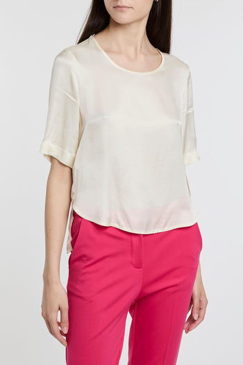 T-shirt in viscosa effetto satin - 3