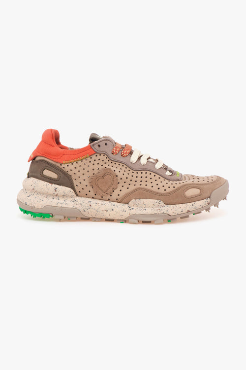 Sneaker "Chacrona Laser Premium" in pelle forata e camoscio