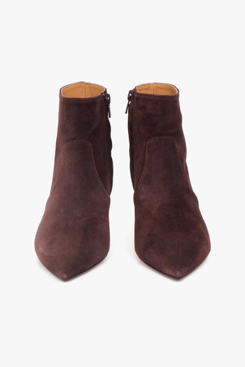 Tronchetto . in camoscio con tacco a cono 50 mm - 5