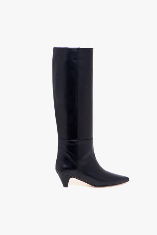 Stivale . in pelle con tacco 45 mm