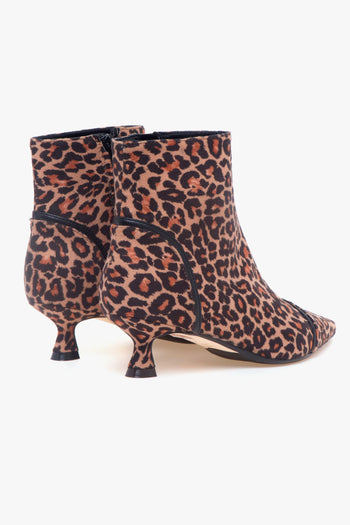 Tronchetto . in camoscio maculato con tacco 30 mm - 3