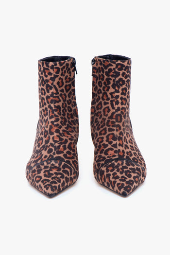 Tronchetto . in camoscio maculato con tacco 30 mm - 5