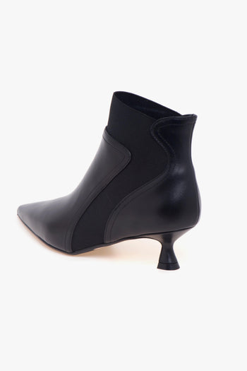 Tronchetto . in pelle con gambale elasticizzato e tacco 50 mm - 4