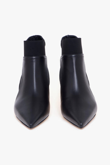 Tronchetto . in pelle con gambale elasticizzato e tacco 50 mm - 5