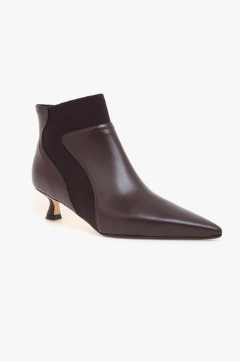 Tronchetto . in pelle con gambale elasticizzato e tacco 50 mm - 4