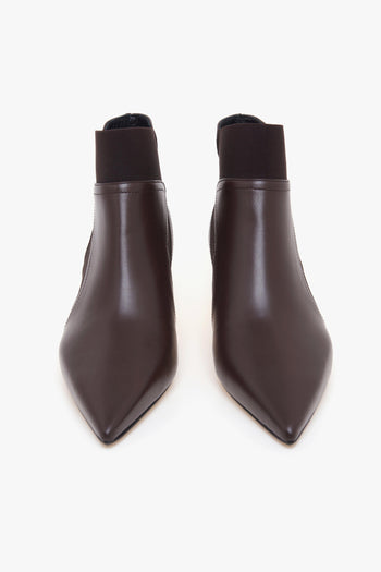 Tronchetto . in pelle con gambale elasticizzato e tacco 50 mm - 5