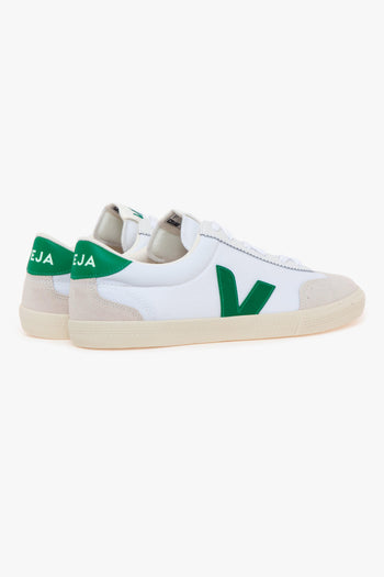 Sneaker retro-volley in canvas e camoscio - 3