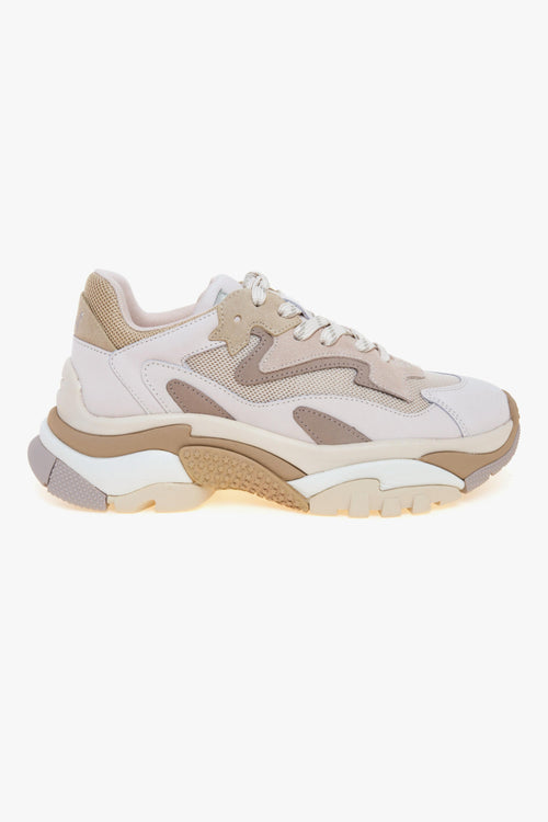 Sneaker Addict in camoscio e tessuto tecnico con suola chunky