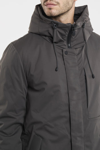 Parka in tessuto tecnico con collo Japan ed imbottitura primaloft - 6