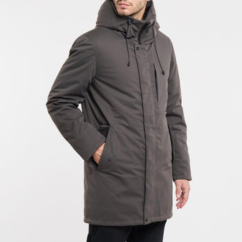 Parka in tessuto tecnico con collo Japan ed imbottitura primaloft - 9