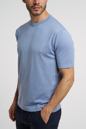 T-shirt in filato misto cotone,lino e seta - 2