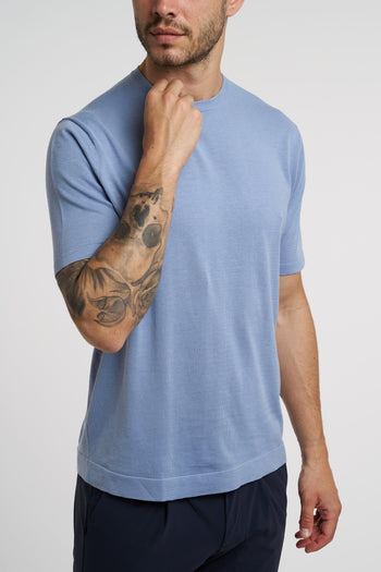 T-shirt in filato misto cotone,lino e seta - 3