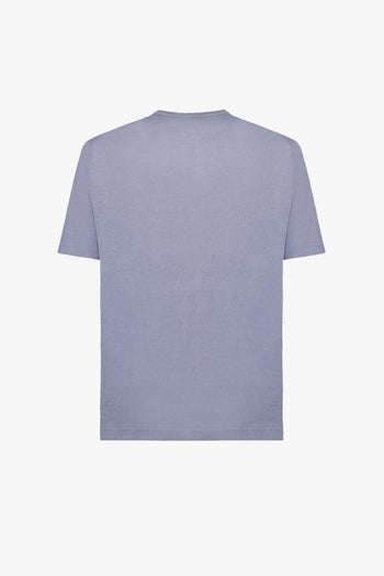 T-shirt in filato misto cotone,lino e seta - 9