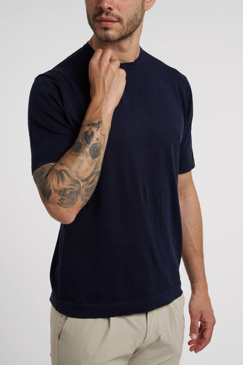 T-shirt in filato misto cotone,lino e seta - 3