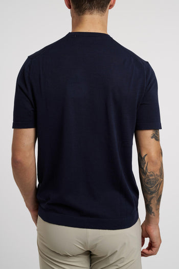 T-shirt in filato misto cotone,lino e seta - 4