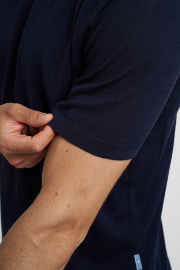 T-shirt in filato misto cotone,lino e seta - 5