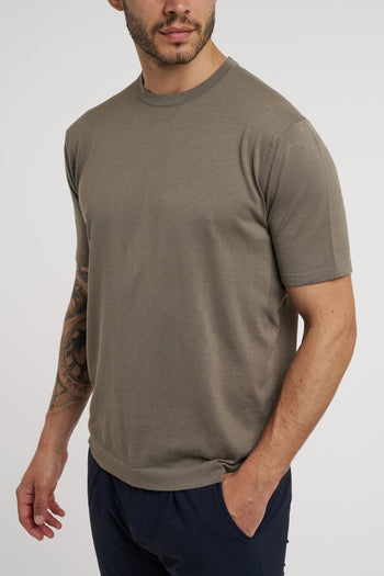 T-shirt in filato misto cotone,lino e seta - 2