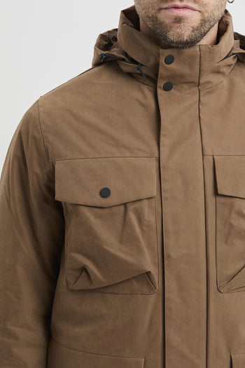 Field jacket in microfibra con giubbino imbottito removibile - 10