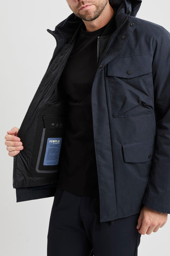 Field jacket in microfibra con giubbino imbottito removibile - 9