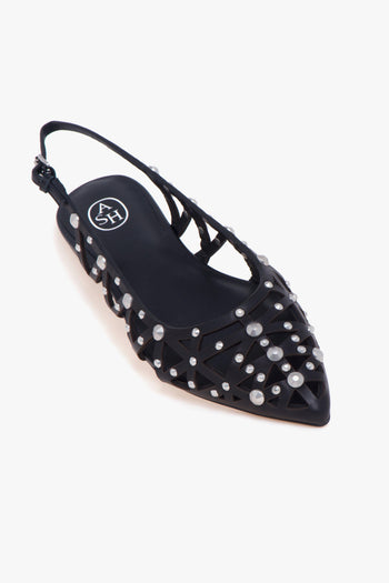 Ballerina Sling-back Bazaar in pelle laserata con borchie - 4