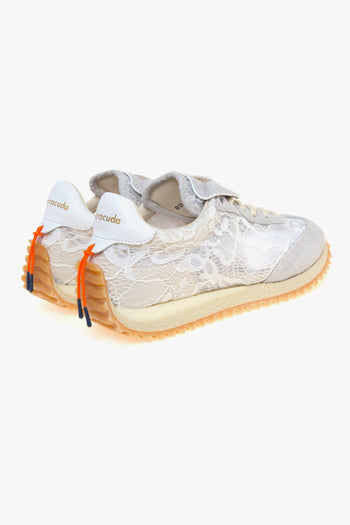 Sneaker Garage in camoscio e pizzo - 3