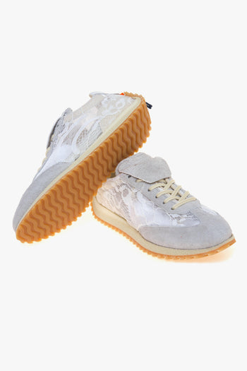 Sneaker Garage in camoscio e pizzo - 4