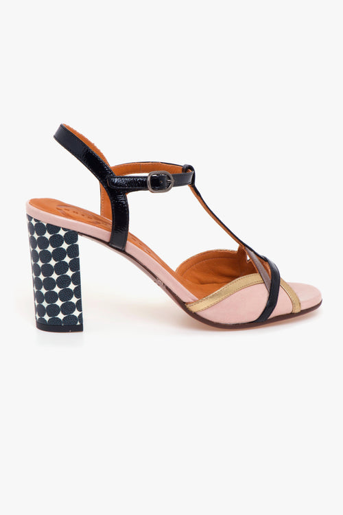 Sandalo in naplack con tacco 85 mm