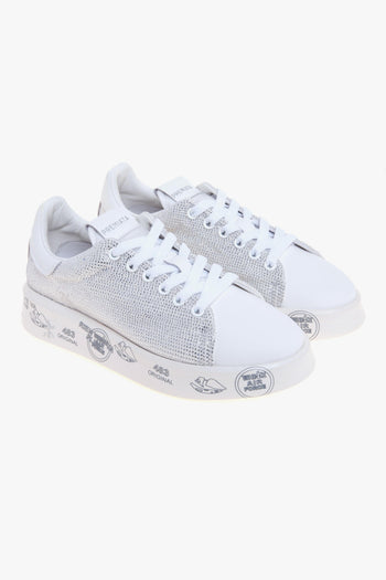 Sneaker Belle in pelle con strass - 2