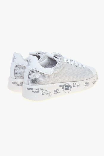 Sneaker Belle in pelle con strass - 3