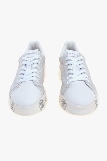Sneaker Belle in pelle con strass - 5