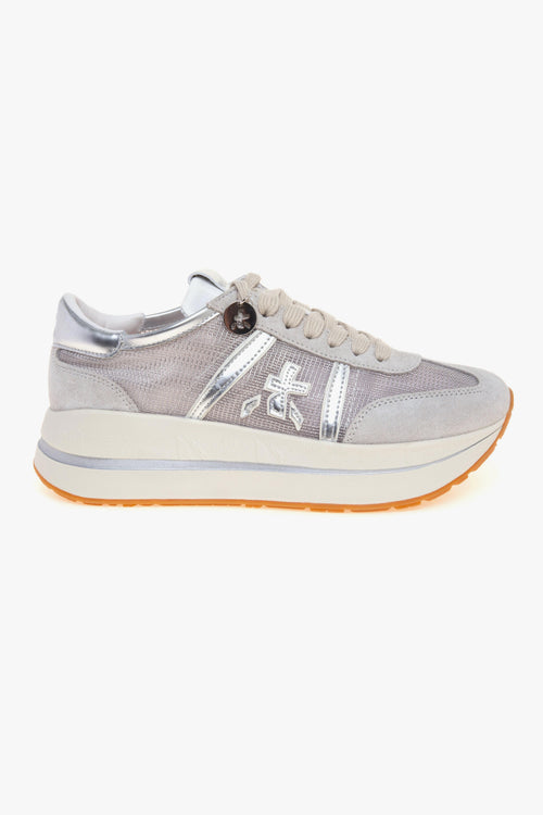 Sneaker Bethcoin in camoscio e tessuto retinato