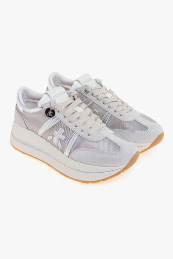 Sneaker Bethcoin in camoscio e tessuto retinato - 2