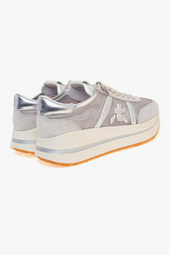 Sneaker Bethcoin in camoscio e tessuto retinato - 3
