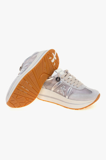 Sneaker Bethcoin in camoscio e tessuto retinato - 4